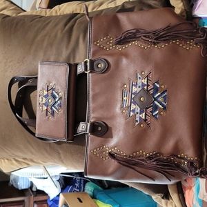 Concealed handgun purse and matching wallet never used